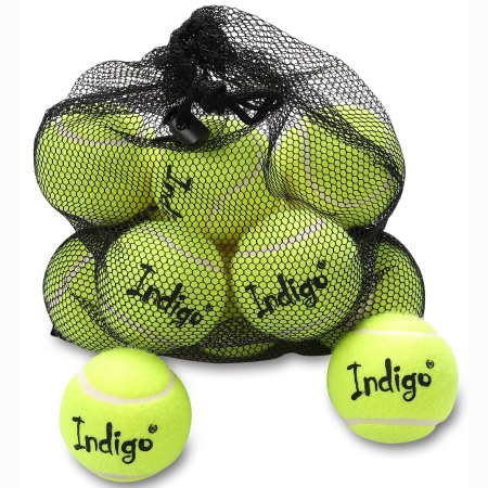 Купить Мяч для большого тенниса Indigo (12 шт в сетке) начальный уровень в Елизове 