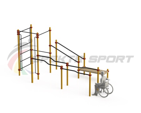 Купить Спортивный комплекс для инвалидов-колясочников WRK-D16_76mm в Елизове 