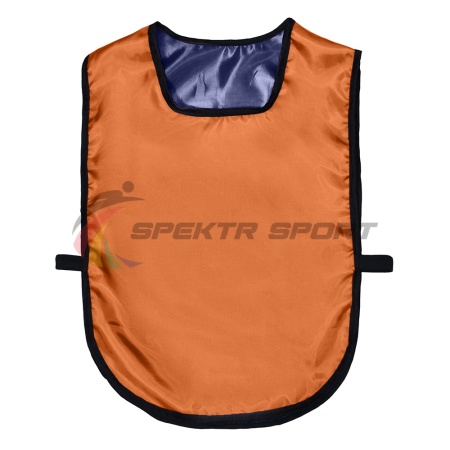 Купить Манишка футбольная двусторонняя универсальная Spektr Sport оранжево-синяя в Елизове 
