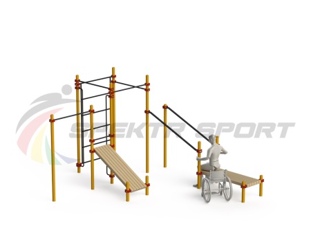 Купить Спортивный комплекс для инвалидов-колясочников WRK-D20_76mm в Елизове 